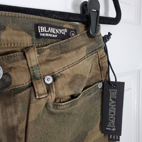 NWT Blank NYC The Reade Crop Camo Skinny Jeans - Picture 5 of 8